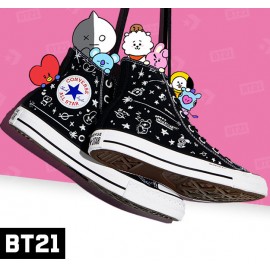 Bt21 fashion converse black